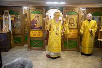 Архиерейское богослужение в Преображенском храме посёлка Загорянский 